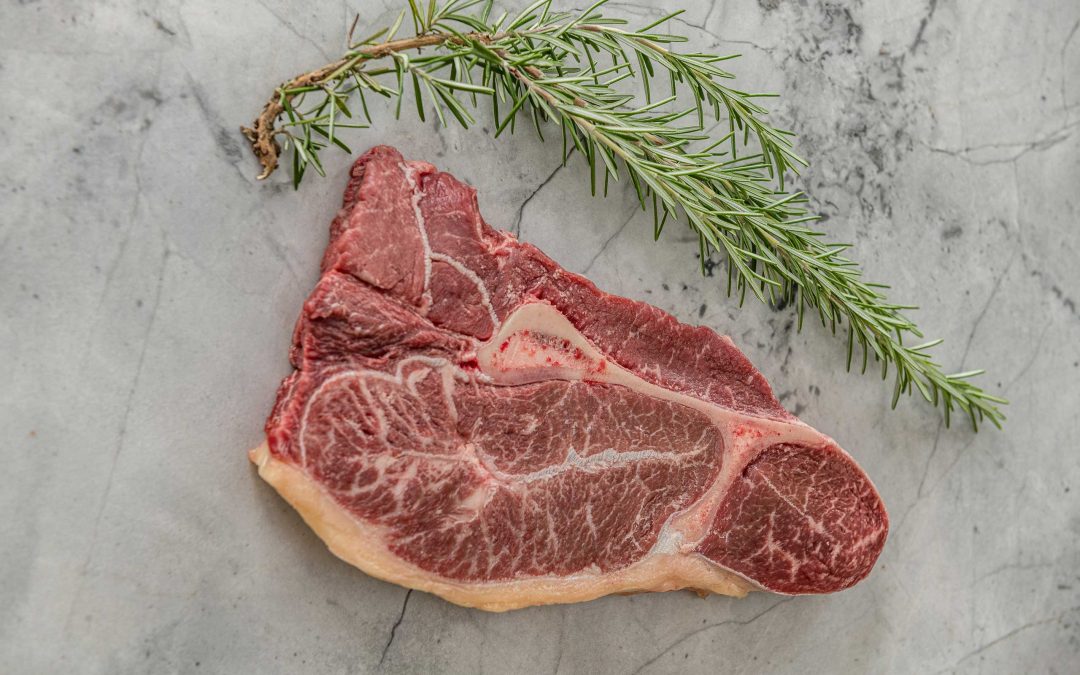 Pan-Seared Cross Cut Blade Steaks with Garlic & Rosemary Compound Butter